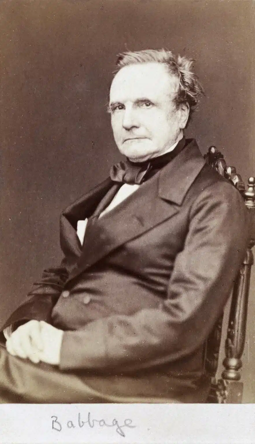 Charles Babbage (photograph; portrait)